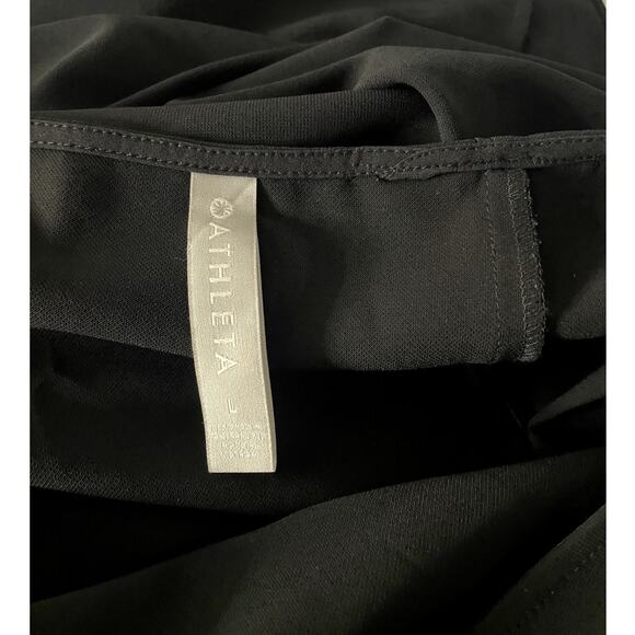 Athleta Illuminate Dress Racerback Midi Black Casual Pockets L - Picture 5 of 9